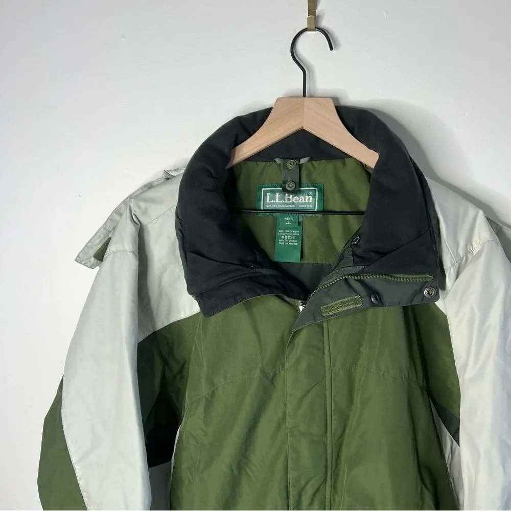 LL Bean Men’s Thick Nylon Shell Jacket Windbreaker Sports Coat